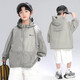Boys' summer sun protection clothing jacket 2025 new summer children's sun protection clothing thin section medium and large boys summer style trendy CQS-T906 gray 140