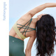 Sage du sage yoga élégant beau arrière un dossier de soutien-gorge à un soutien-gorge sportif de la forme physique respirante Top féminin FY14110 Barbie Powder S