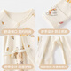 Yeehoo Baby -yse Sied Spring and Automne Cotton Pure Stracts désossèques Vêtements de nouveau-nés Double-couche Protection du ventre bébé Pyjamas à manches longues 695 Chien de printemps + 692 Little Léopard_2 Pack 52cm