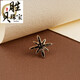 Shengbei six-pointed star high-end suit brooch for men and women, gold-plated retro enamel small fragrance style suit corsage badge, one six-pointed star brooch, gift box