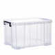 Ni Zhierert Große verdickte transparente Plastiklagerbox Lebensmittelfrischer Box Kleidung Quilt Storage Box Sortiergürtel kurz 6630 44*30*16,5 cm