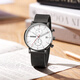 Dickies Student Watch für männliche Junior- und Senior High School-Schüler Spezielle Prüfungstisch Kalender Luminöser wasserdichte geflochtene Stahlgürtel CL-718 Schwarz