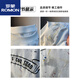 罗蒙（ROMON）夏季男款短袖T恤宽松休闲圆领薄款衣服2025新款绣花半截袖体恤男 白色 HJ6630 M 适合 95-110斤穿