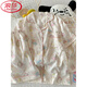 LangSha (LangSha) three-piece pajamas for women for summer short-sleeved trousers cute cartoon cardigan girl cloud cotton summer home clothing set JS-9905# black love three-piece set 2XL code 170-175 Weight 160 Jin [Jin equals 0.5 kg]
