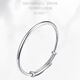 Hong Kong genuine Pt950 platinum bracelet for women 18k gold glossy solid bracelet fashion moissanite bracelet gift 28.8g platinum elegant glossy push-pull bracelet
