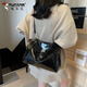 Specht Frauen Handtasche 2025 Sommer Mode einfache Umhängetasche Pendler Neue Tasche Frauen Fashion Crossbody Tasche Schwarz