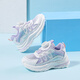
Huili children's shoes mesh sneakers knob summer girls running shoes WZCL1396 white purple 37