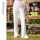 
Fansheng Yoga suit straight slimming outdoor running casual sports 2025 new wide-leg pants women's F15913 milky white S