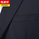 Hengyuanxiang high-end light luxury men's worsted wool suit striped middle-aged business formal suit wedding dress jacket navy blue center back slit L 175/48B