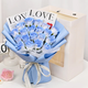 Yiran 19 crushed ice blue bouquet birthday gift for girls in the same city delivery for boyfriend and girlfriend and wife eternal bouquet soap flowers