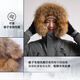 Camel down jacket new winter style for men and women, three-proof, thickened and warm, large fur collar jacket