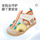 Tylanis Children's Sandals Baby Sandals Summer New Step Front Shoes para niños y niñas Softle Sole Sole Zapatos Key Zapatos Blanco/Amarillo 19 Longitud interna 13.0 Adecuado para la longitud del pie 12.3 ~ 12.7