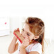 Hape Children's Blues Harmonica Beginners Infant and Kindergarten Baby Kids Organ Whistle Instrument Blowing Toy Coral Orange