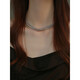 QUAMER Xiaoxiang Style Shijiazhen Hemp Platinum Gray Pearl Necklace for Women Long Sweater Chain Multi-layer Wearing Female Niche 4mm Hemp + Magnetic Cuff (120cm)