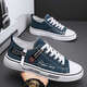大东（dusto）男鞋夏季透气百搭学生经典黑色帆布鞋男运动板鞋休闲鞋子平底潮鞋 Q-6636灰白色(升级增高款) 41