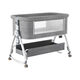 Crib removable portable baby cradle bed foldable multi-function bb bed newborn children splicing large bed Morandi gray + factory configuration basic model