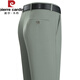 PIERRE CARDIN Summer Thin Mulberry Silk Men's Trousers Formal Suit Pants Men's Middle-aged and Young Men's No-iron Work Straight Men's Trousers Thin Trousers 6630 Light Khaki 29 2 feet 2