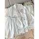 
Arctic velvet helloKitty pajamas for women in summer pure cotton gauze short-sleeved three-piece set cute girl spring and autumn home clothes Yunduo Cotton-J9901# Paradise Puppy Three-piece Set M [Suggestion 75-100Jin [Jin equals 0.5 kg]]