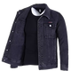 Arbeitsjacke, Denim-Arbeitskleidung, Anzug für Herren im Herbst und Winter, Schweißstelle, verschleißfest und langlebig, Arbeitsversicherung, große Jacke 8007, Grau, 2XL (empfohlen 135–145 Jin entspricht 0,5 kg)