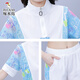 Woodpecker Ice Silk à manches courtes décontractées pour femmes 2025 Été Nouveau Âge de la mode réduisant les vêtements de sport de course à deux pièces (684) White M (suggéré 100 Jin [Jin est égal à 0,5 kg] ou moins)