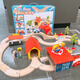 [2877 Les gens collectent] Track en bois Trains en bois Electric Train Tour Toy Car enfants Utilisez le cerveau 32 pièces Courses de montagnes russes Blocons de construction Small Train