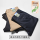 Siete lobos de algodón de seda algodón de verano de los pantalones casuales de hombres delgados de los hombres heterosexuales de los pantalones de mediana edad y ancianos Padres Spring and Autumn Men's 6223 Black and Blue [Spring and Autumn Style] 29 Two Foot Dos