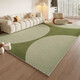 Mesa de café de la alfombra de la sala de estar grande grande de la sala de estar alfombrilla de verano Mat de verano Feel Light Luxury 2024 Nuevo modelo wen-3878 Serie verde 1 pieza 200*300cm