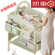 优乐博 ULOP优乐博婴儿尿布台护理台宝宝洗澡台换尿布可移动可折叠婴儿床 绿 绿色标准版尿布台婴儿护理台[可