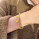 Sea Rover Gold calabaza Pulsera para mujeres Nuevo estilo Full Gold 999 Fulu Gold Beads Regalos de cumpleaños de banda completa para Girlfriend Gourd Gourd Gurd Gold alrededor de 6.276g