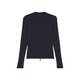 Loro Piana/Nuoyou Pianya LP Damen -Kostel -Pullover -Strickjacke Cashmere Rib Strick Runde Nackenjacke 2025 NEU Navy Blue 42