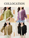Qiafan Early Spring Strick Strickjangel Frauen 2025 Neue Frühling und Herbst Small Slim Slim Pullover Jacke äußere Top Purple S [80-90jin [Jin gleich 0,5 kg]]]