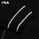 
FILA official women's knitted long-sleeved jacket 2025 summer fashion casual simple loose top