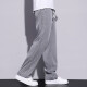 Baumwollsommer dünne Tennisjeans Männer loser Eise Seiden lässige lässige Hose Männer trendige Marke Hosen Männer 1048 Black M.
