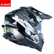 LS2 Fibra de carbono de carbono Tensión Tensión Tensión Casco Casco Motocicleta masculina Casco completo Casco Four Seasons Transpirable Doble Lente MX701 Modelo de fibra de vidrio - Escalera gris para cubierta de cabeza de seda de hielo Summer XXXXL (64 cm Recomendado)