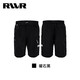 RVVR large pocket cargo shorts outdoor sports lure summer water repellent thin loose fishing pants obsidian black XL