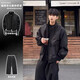 IDEA (ZHUYIFAN) Veste à trois défense de la défense américaine et automne American American Spring un ensemble complet de veste uniforme de baseball à col debout