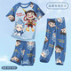 Children's Modal Summer Nezha Pajamas for Boys Baby Ice Silk Boys 2025 New Thin Home Clothes Summer ST12350 Nazar Aobing Cool Modal 160 cm/20 yards 155-160cm