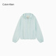 Calvin Kleinjeans 25 Letras clásicas de Autumn Autumn New Women al aire libre Chaqueta con capucha casual CEF Naked Blue xxs
