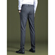 
Goldlion striped trousers for men 2025 new ice silk straight slim casual pants draped business formal suit summer thin 9902-Gray stripes-Summer thin 29