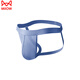 Catman (Miiow) sous-vêtements masculin Double tuile élastique U convexe sexy respirant la hanche à séchage rapide à séchage de gigarine en soie de glace sans trousse de trousse en trousseurs T gris et bleu (double carreau respirant) M recommandé 110-130jin [Jin est égal à 0,5 kg]