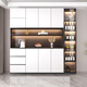 
Side cabinet with high cabinet integrated against the wall Modern simple wine cabinet water cabinet cabinet style 12200*40*220cm package installation Double door