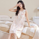 
Yalu pure cotton nightgown for women in summer 2025 new style with chest pad mid-length skirt for loose women's pajamas can be worn outside home clothes 25041 [comfortable and breathable 100% cotton] L [Recommended weight 100-120 Jin [Jin equals 0.5 kg]]