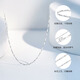 PT950 platinum necklace platinum chain clavicle chain pt999 ingot chain Valentine's Day birthday gift for girlfriend pt950-45cm-about 3.5g