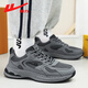Huili official men's shoes sports dad shoes men 2025 new summer breathable mesh shoes men dark gray 44