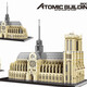 Pinzhixing Building Blocks (PZX) Children's Handmade Educational Assembly Micro-Part Building Blocks Toys World Architecture Paris 9923 See the picture below