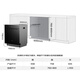 Boss large capacity cost-effective Xingchen dishwasher series W76B01A built-in dishwasher 17 sets + 3 UV disinfection independent hot air drying household zero bacteria dishwasher