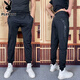 PLAYBOY (PLAYBOY) Pantalones casuales negros de hombres delgados de verano de alta gama hermosos, de moda, versátiles, cómodos y modernos, mangas cortas negras (9885 modelos 34 (155-165) Jin [Jin equivale a 0.5 kg]