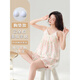 Hehui Sommer -Pyjama für Frauen mit Brustpolstern Ärmeloses Shorts Thin Sweet Girl Verstellbares Hosenträger Weste Home Clothing Set Yunduo Baumwolle: S9856 [Weste. mit Brustpolster] M [vorgeschlagen 80-100jin [Jin ist 0,5 kg]]]