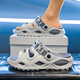 Semir 2025 Summer nuevos zapatos para hombres zapatos de playa casuales con sandalias afuera sin adelgazamiento de un adelgazamiento y sandalias de dos ropa para hombres gris 42-43