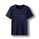 
Dad wears a cool summer ice silk cotton short-sleeved T-shirt for middle-aged and elderly people round neck real pocket tops middle-aged men's clothing 693 Navy Blue One size 165/S (recommended 110Jin [Jin equals 0.5 kg] or less)